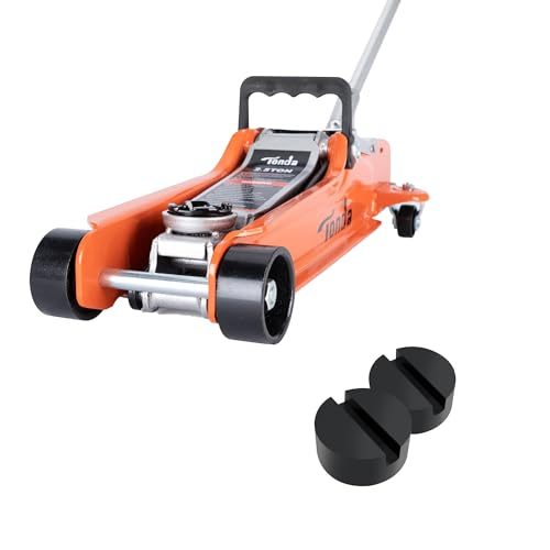 TONDA 2.5 Ton Low Profile Jack with Rubber Pads, 2 Pack