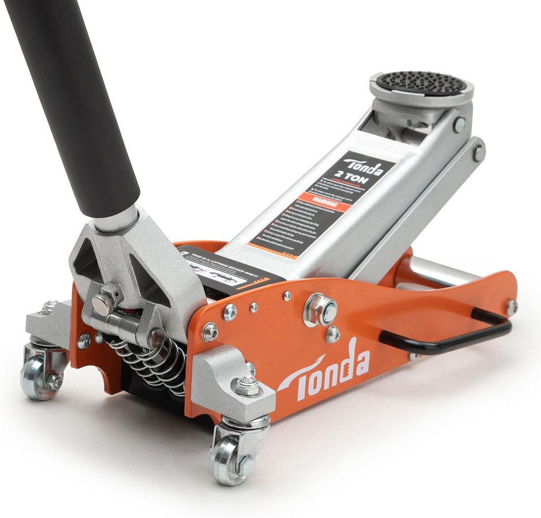 TONDA 2 Ton Aluminum Floor Jack, Orange