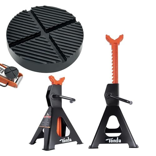 TONDA 3 Ton Jack Stands with Floor Jack Pad