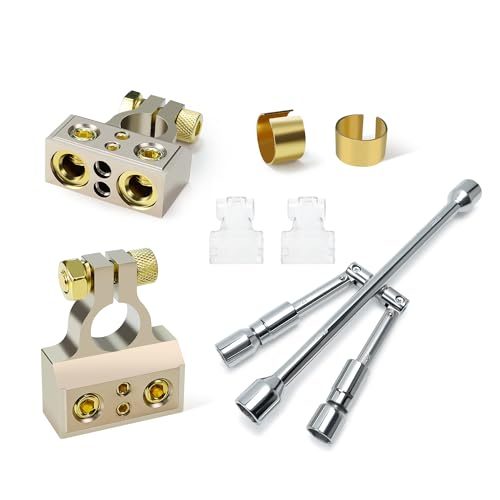 TONDA Battery Terminals & 4 Way Lug Wrench