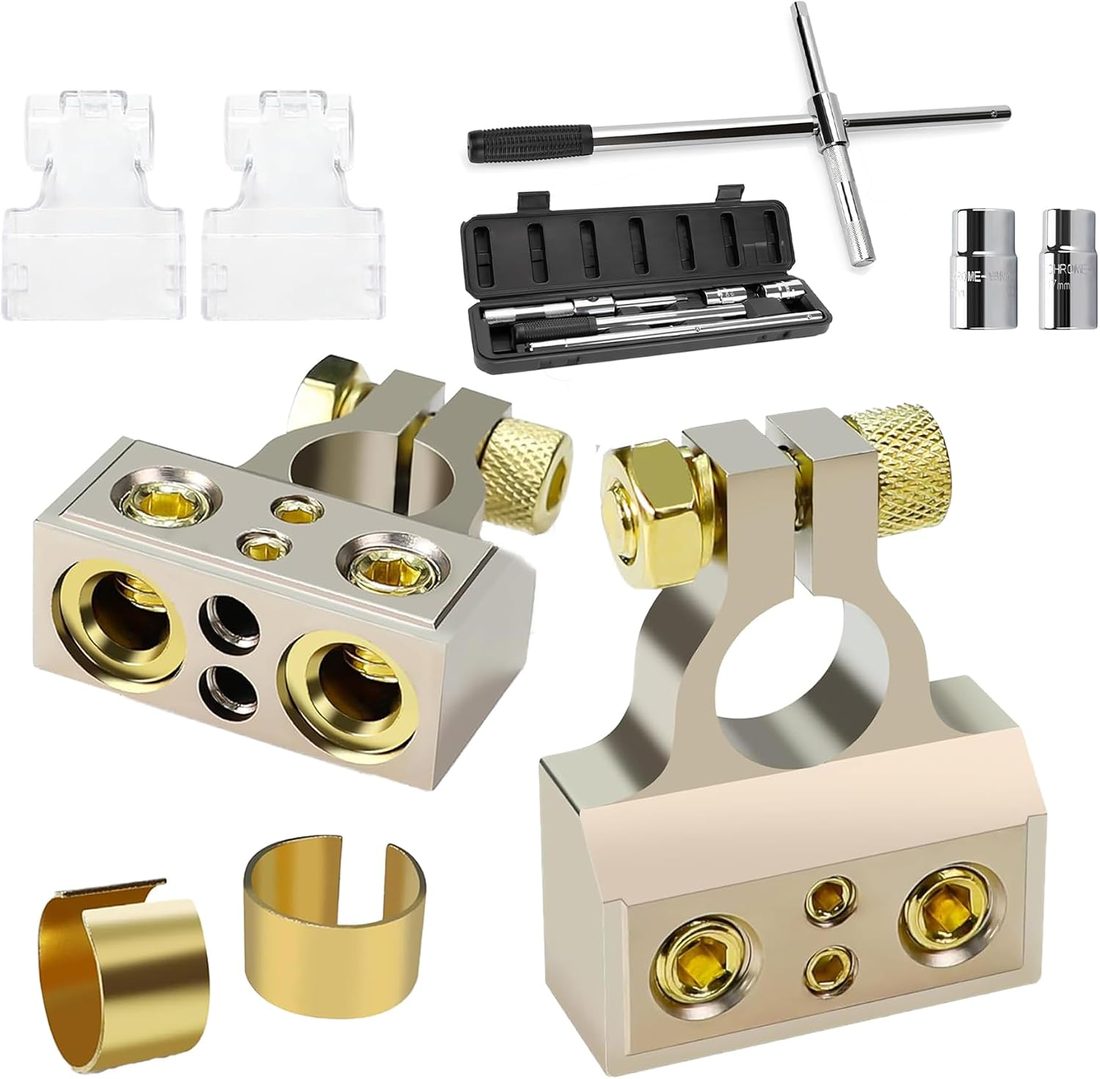 TONDA Battery Terminals & Extended Lug Wrench Set